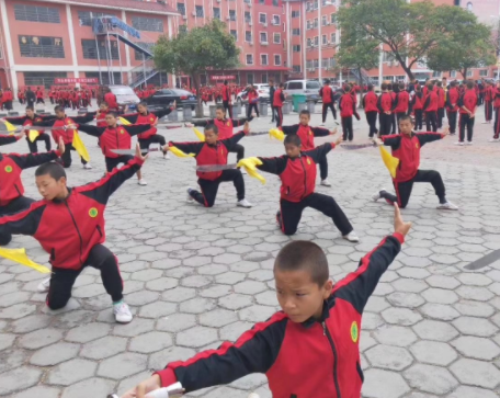 嵩山少林武校是不会落下学生的文化课的